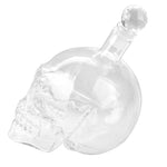 Bottiglia con teschio in vetro cristallo per vodka, whisky, liquori alla birra, vino rosso e altre bevande, 350ML
