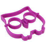 Stampo per anello per friggere l'uovo a forma di gufo del fumetto Stampo per frittata per uovo fritto in silicone, Egg Frying