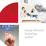 Termostato ambiente programmabile a 2 tubi con display LCD
