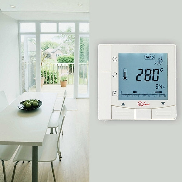 Programmable room thermostat with LCD display for electric underfloor heating system