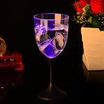 Calice da vino rosso lampeggiante a luce colorata a 8 modalità per bar, Light Flashing Wine Goblet