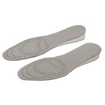 1 paio di solette per aumento in pelle bovina, dimensioni: 26 cm x 9 cm (grigio + bianco), Cowhide Increase Insoles