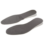 1 paio di solette per aumento in pelle bovina, dimensioni: 26 cm x 9 cm (grigio + bianco), Cowhide Increase Insoles