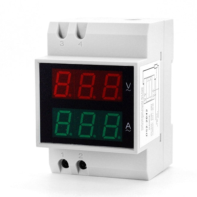 D52-2042 Voltmetro amperometro con display a cifre LED da 0,5 pollici 2 in 1