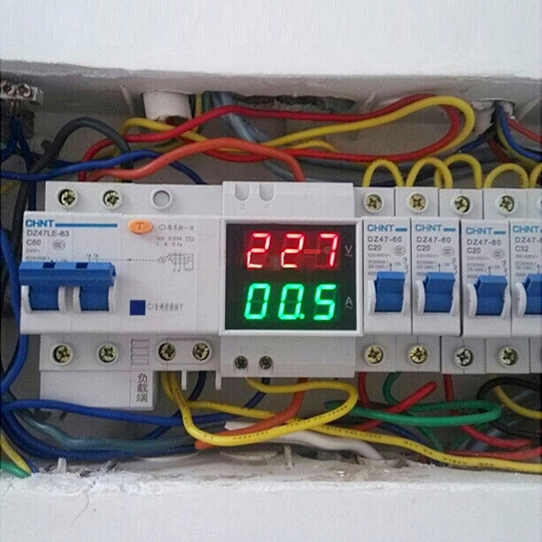 Voltmetro amperometro digitale 2 in 1 con display LED 0,5 pollici