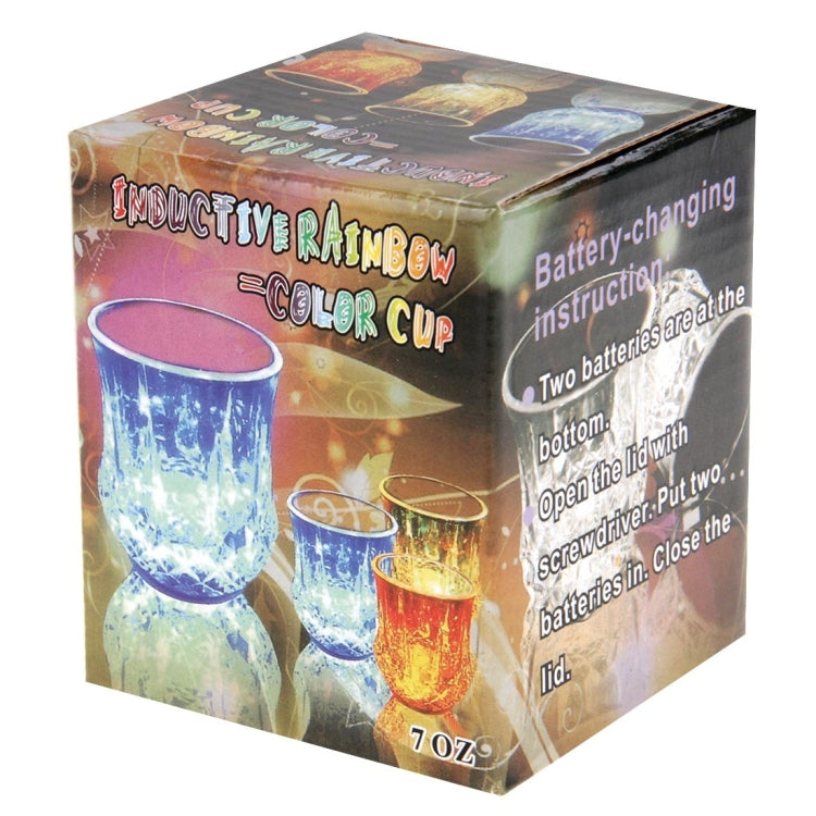 Tazza colorata creativa a LED con luce induttiva arcobaleno e ananas, LED Light Pineapple Cup