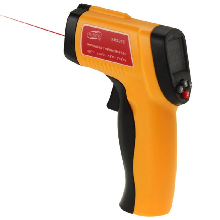 Termometro digitale a infrarossi con punto laser BENETECH GM300E, intervallo di temperatura: -50-420 gradi Celsius, GM300E