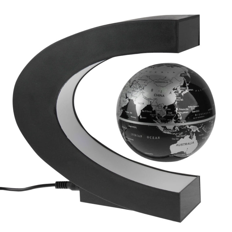 Globo Galleggiante Magnetico Elettronico con LED Multicolor, Black