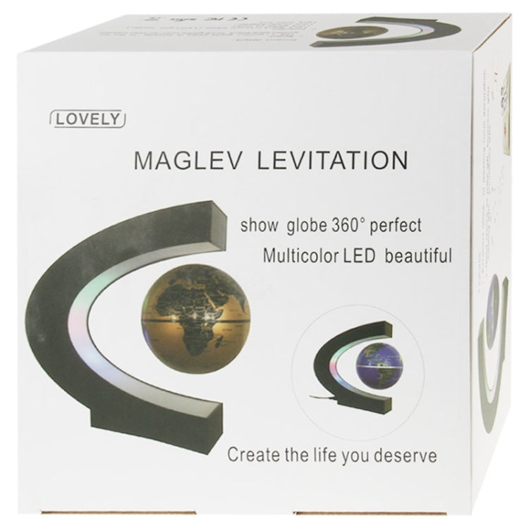Globo Galleggiante Magnetico Elettronico con LED Multicolor, Black