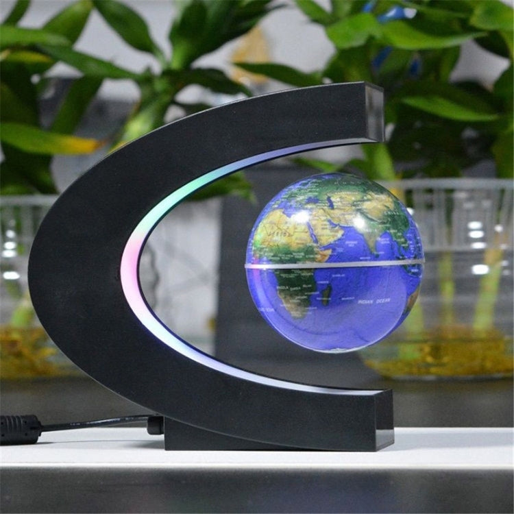Globo Galleggiante Magnetico Elettronico con LED Multicolor, Black