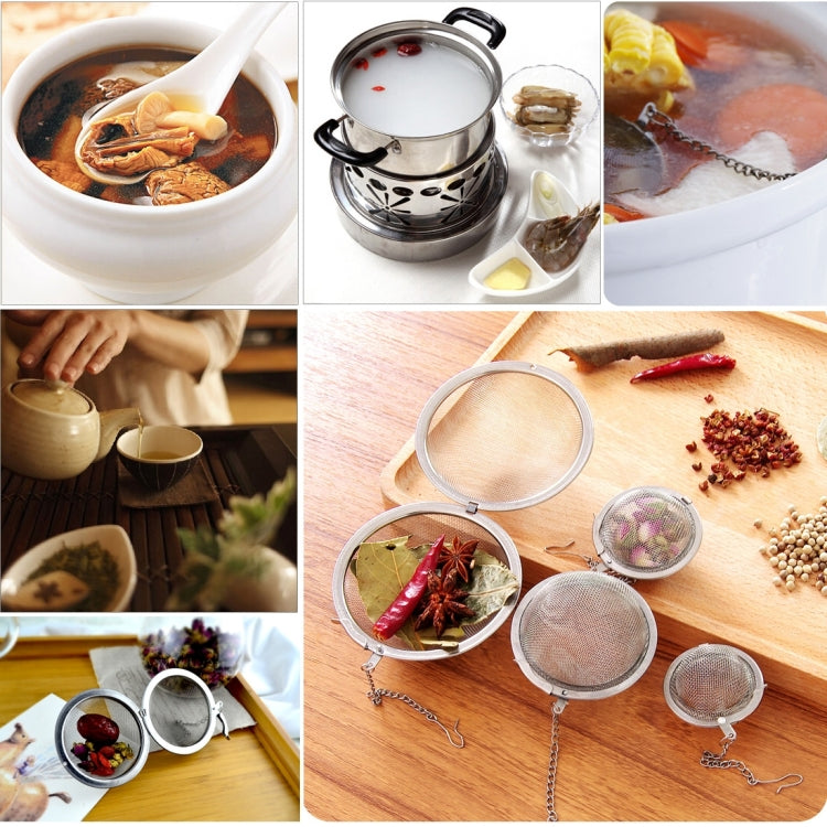 2 filtri per tè in acciaio inossidabile con infusore per palline da tè a rete, Large