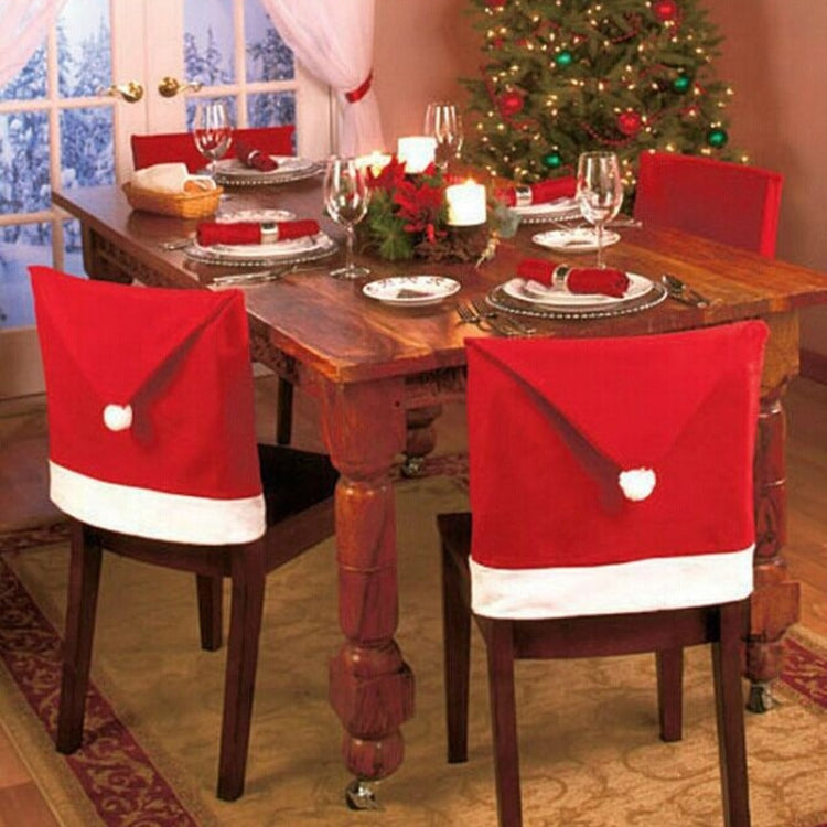 Fodera per sedia con decorazione natalizia Red Hat 65x50 cm