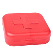 Scatola porta medicinali portatile in plastica con 4 scomparti, 2 pezzi