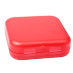 Scatola porta medicinali portatile in plastica con 4 scomparti, 2 pezzi