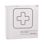 Scatola porta medicinali portatile in plastica con 4 scomparti, 2 pezzi