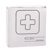 Scatola porta medicinali portatile in plastica con 4 scomparti, 2 pezzi