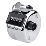 Contatore manuale meccanico in metallo con schermo a 4 cifre da 0,8 pollici in stile retrò, Manual Metal Counter
