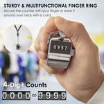Contatore manuale meccanico in metallo con schermo a 4 cifre da 0,8 pollici in stile retrò, Manual Metal Counter