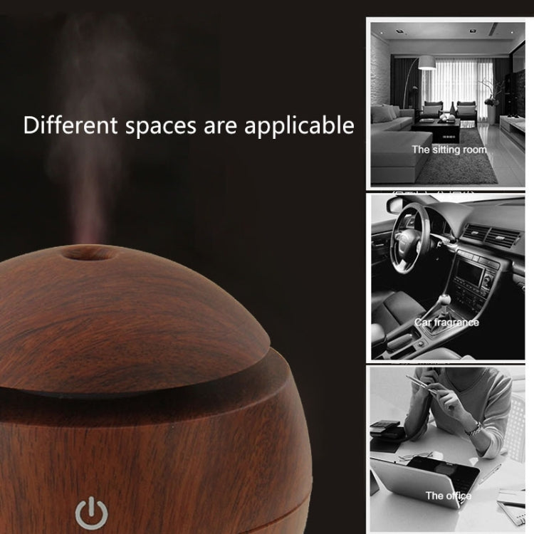 Umidificatore ad ultrasuoni con aroma ad ultrasuoni da 3 W con struttura in legno ricaricabile USB LM-X1, LM-X1