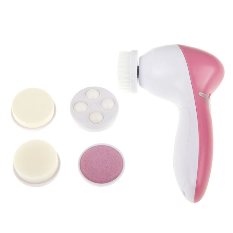 Detergente viso elettrico 5 in 1 per la cura della bellezza, spazzola, massaggiatore, scrubber, cura della pelle del viso, 5 in 1 AE-8782