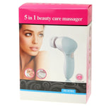 Detergente viso elettrico 5 in 1 per la cura della bellezza, spazzola, massaggiatore, scrubber, cura della pelle del viso, 5 in 1 AE-8782
