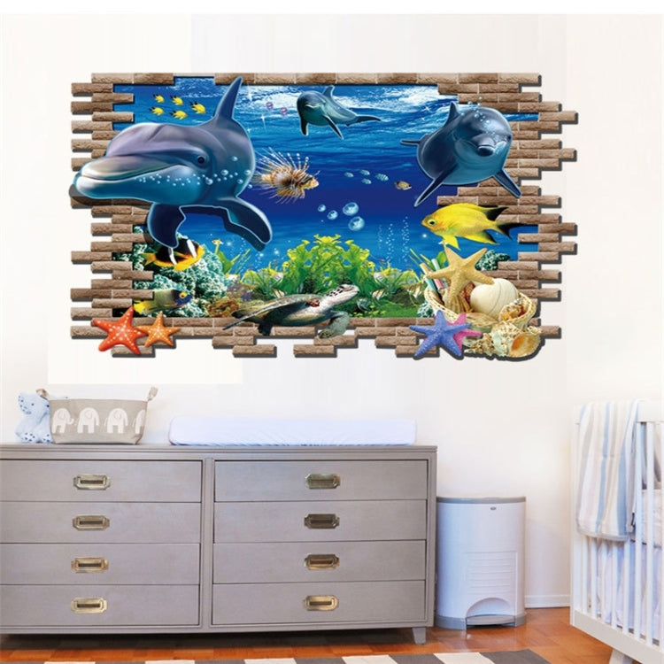 Adesivi murali moda creativa 3D Underwater World, dimensioni: 60 cm x 90 cm, Underwater World