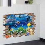 Adesivi murali moda creativa 3D Underwater World, dimensioni: 60 cm x 90 cm, Underwater World