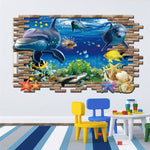 Adesivi murali moda creativa 3D Underwater World, dimensioni: 60 cm x 90 cm, Underwater World