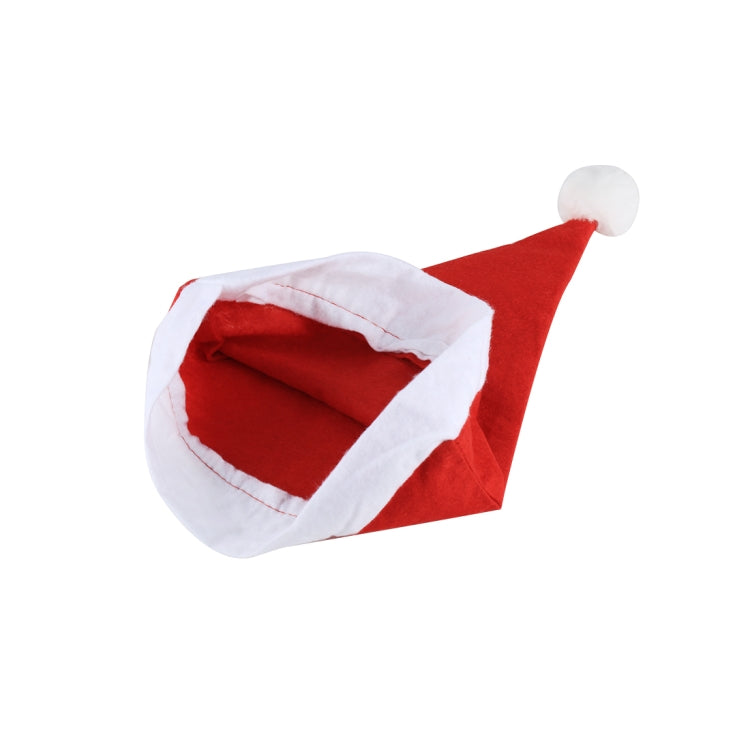 Cappello natalizio in tessuto non tessuto per festa di Natale ricamato da 2 pezzi, dimensioni: 36 cm x 29 cm, Size: 36cm x 29cm
