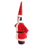 Set di sacchetti per bottiglie di vino champagne in peluche per tavolo da pranzo di Natale con decorazione di Babbo Natale, Santa  Cloth