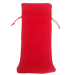 Borsa per bottiglia di vino in peluche con decorazione per la tavola di Natale con motivo Babbo Natale da 3 pezzi, Santa Pattern  2