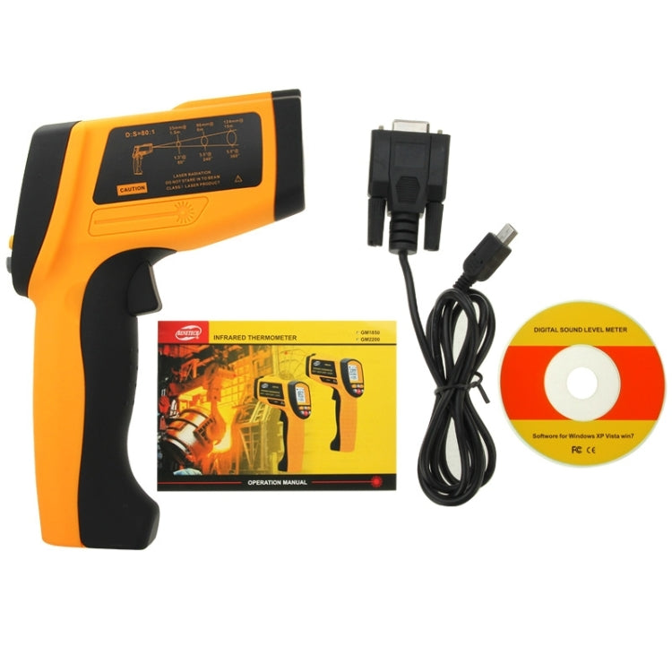 Termometro IR portatile a infrarossi con display digitale BENETECH GM1850, intervallo di misurazione: 200 ~ 1850 °C, GM1850