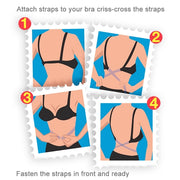 Soluzione di conversione V senza schienale con convertitore per cinturino regolabile per reggiseno sulla schiena bassa