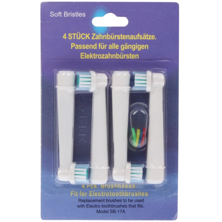 4 testine di ricambio per spazzolino elettrico sonoro