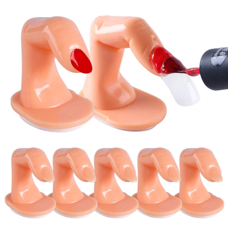 Strumento di visualizzazione per allenamento con punte false per nail art con dita finte per pratica in acrilico fai-da-te (5 pezzi in una confezione, il prezzo è per 5 pezzi)