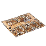 Set di kit di borse per pennelli cosmetici pieghevoli alla moda con motivo pantera per donna / 12 pennelli Prodotto per la cura del viso, 12pcs