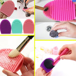 Guanto in silicone per pulizia pennelli trucco
