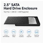 Custodia esterna HDD/SSD SATA da 2,5 pollici, senza attrezzi, interfaccia USB 3.0