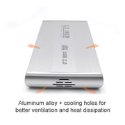 Custodia esterna HDD SATA da 3,5 pollici, supporto USB 2.0, SATA With 2.0A Power, SATA With 1.5A Power