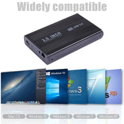 Custodia esterna HDD SATA da 3,5 pollici, supporto USB 2.0, SATA With 2.0A Power, SATA With 1.5A Power