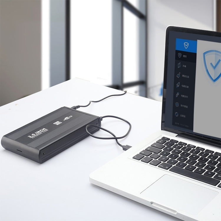 Custodia esterna HDD SATA da 3,5 pollici, supporto USB 2.0, SATA With 2.0A Power, SATA With 1.5A Power