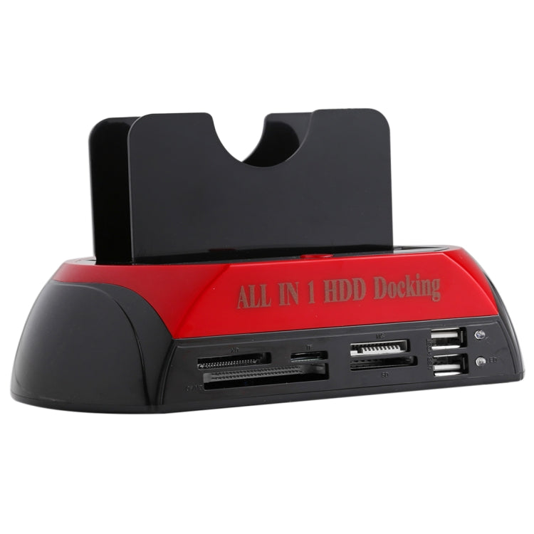Dock station per HDD SATA/IDE tutto in 1 da 2,5 pollici/3,5 pollici con lettore di schede e hub