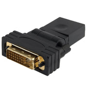 Adattatore DVI 24+1 pin maschio a 19 pin HDMI femmina con rotazione di 360 gradi placcato oro, DVI 24+1Pin Male to HDMI Female