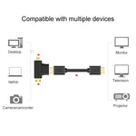 Adattatore HDMI femmina 3 in 1 a mini e micro HDMI maschio