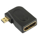 Adattatore Micro HDMI maschio a HDMI 19 pin femmina 90° oro