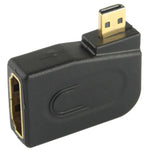 Adattatore Micro HDMI maschio a HDMI 19 pin femmina 90° oro