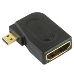 Adattatore Micro HDMI maschio a HDMI 19 pin femmina 90° oro