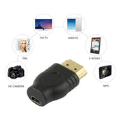 Adattatore HDMI 19 pin maschio a micro HDMI femmina placcato in oro, HDMI Male to Micro HDMI Female
