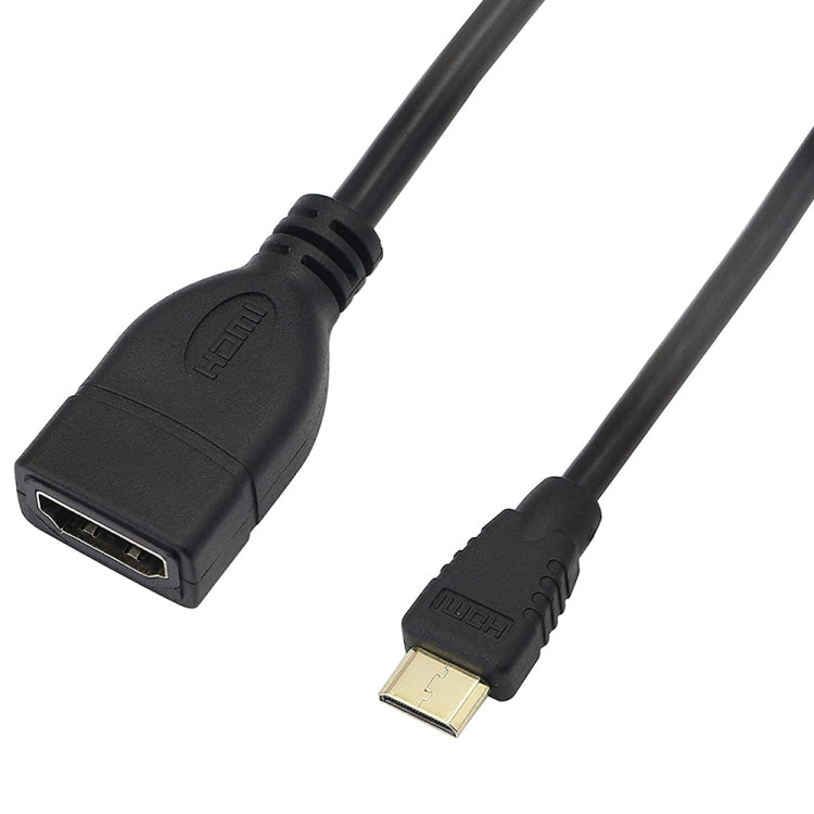 Cavo mini HDMI maschio a HDMI 19 pin femmina placcato oro da 17 cm, Mini HDMI to HDMI