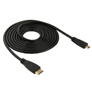 Cavo adattatore Mini HDMI maschio a Micro HDMI maschio da 1,8 m, Mini HDMI Male, Length: 1.8m